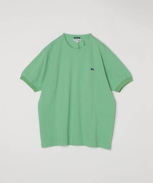 セール】【SHIPS any別注】LACOSTE: ワンポイント ロゴ ピケ クルー