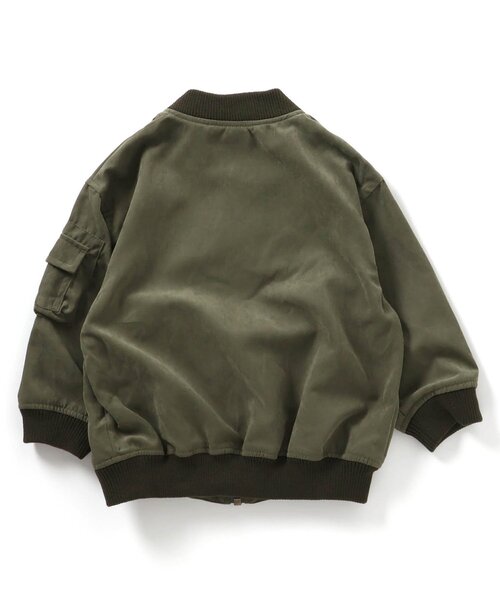 BREEZE(ブリーズ)の「【ジュニア対応】MA-1ブルゾン(MA-1・キッズ・ブラック/カーキ・110/100/120/140/150/130/90)」の12枚目の写真