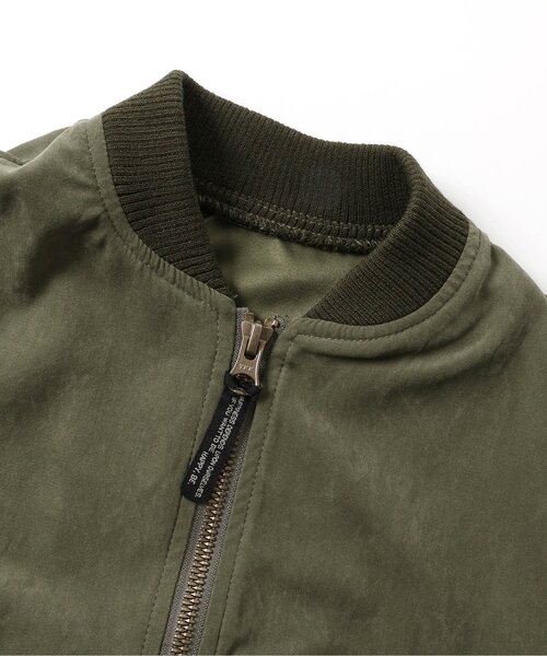 BREEZE(ブリーズ)の「【ジュニア対応】MA-1ブルゾン(MA-1・キッズ・ブラック/カーキ・110/100/120/140/150/130/90)」の10枚目の写真