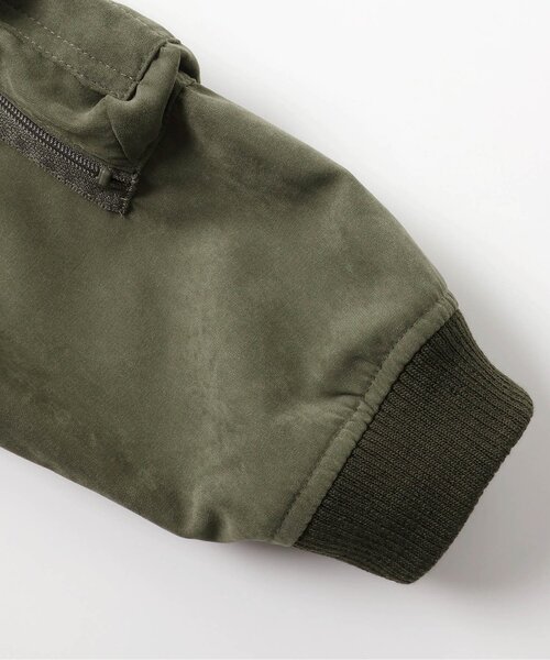 BREEZE(ブリーズ)の「【ジュニア対応】MA-1ブルゾン(MA-1・キッズ・ブラック/カーキ・110/100/120/140/150/130/90)」の3枚目の写真