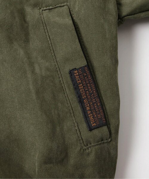 BREEZE(ブリーズ)の「【ジュニア対応】MA-1ブルゾン(MA-1・キッズ・ブラック/カーキ・110/100/120/140/150/130/90)」の6枚目の写真