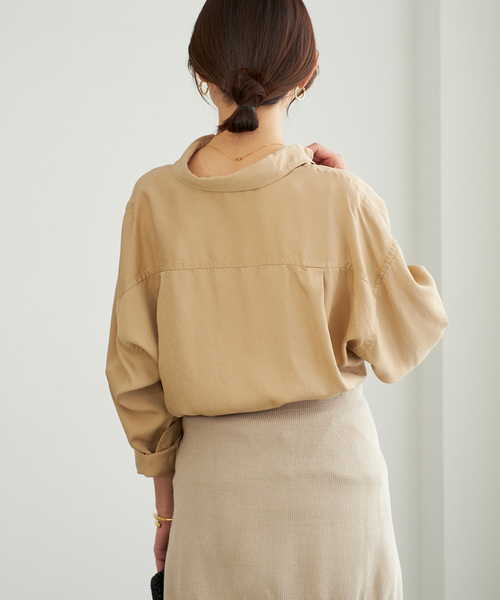 Plage - 最終値下げ♡plage♡CURRENTAGE LONG TAIL シャツ セール】《追加》LINEN COTTON Tシャツ（Tシャツ/カットソー