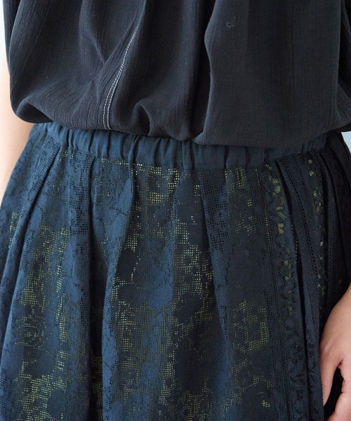 セール】indiaパッチワークレースレイヤードスカート（スカート