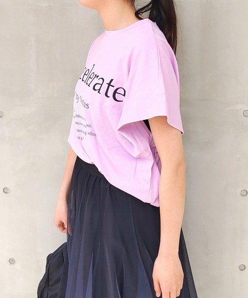 Q（キュー）の「good trip リラックスT（Tシャツ/カットソー・レディース・ブラック/ホワイト/ラベンダー/グリーン・MEDIUM）」の7枚目の写真