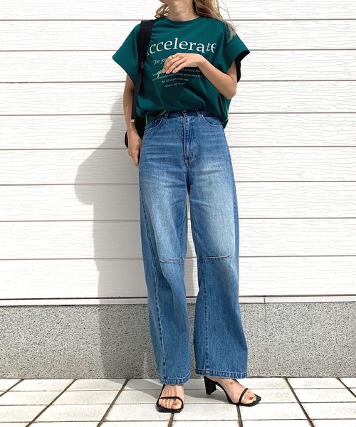 Q（キュー）の「good trip リラックスT（Tシャツ/カットソー・レディース・ブラック/ホワイト/ラベンダー/グリーン・MEDIUM）」の11枚目の写真