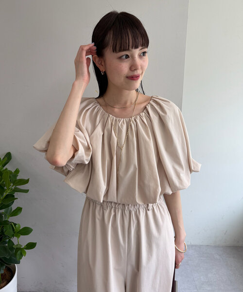 mystic(ミスティック)の「バルーンオールインワン(サロペット/オーバーオール・レディース・ベージュ/オリーブ・1/2)」の22枚目の写真