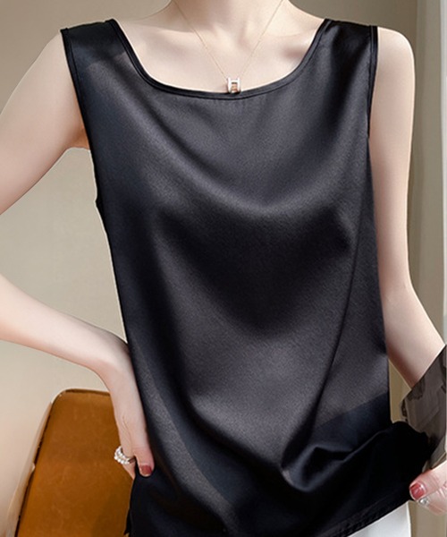 DiamondHearts(ダイヤモンドハーツ)の「シルキータンクトップ(タンクトップ・レディース・ホワイト/レッド/グレー/ブラック・MEDIUM/LARGE/X-LARGE)」の8枚目の写真