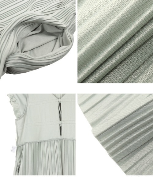 KOBE LETTUCE（コウベレタス）の「[ yuiさんコラボ ]前後2way半袖プリーツワンピース（ワンピース・レディース・ブラウン/ミント/ベージュ/ブラック・M/PM）」の22枚目の写真