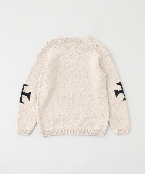 JOINT WORKS(ジョイントワークス)の「MacMahon Knitting Mills/マクマホンニッティングミルズ Crew Neck Knit-Cross(ニット/セーター・メンズ・ブラック/ホワイト・FREE)」の8枚目の写真