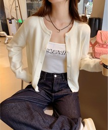 薄手ニット カーディガン