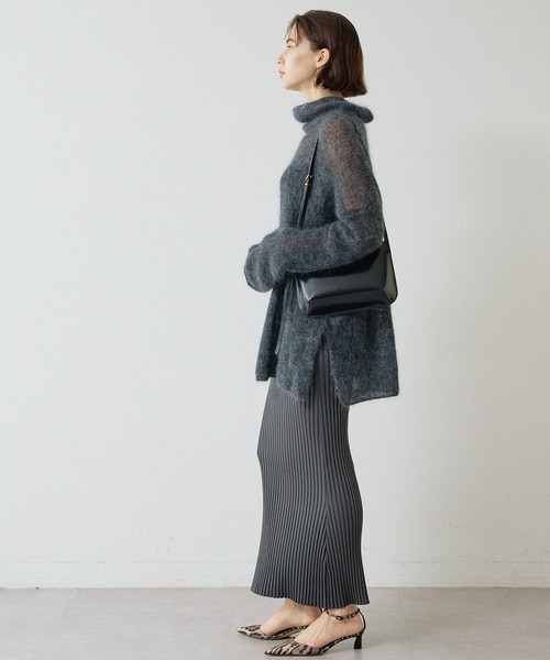 Whim Gazette ニットフィットスカート ロング リブニット ストレッチ Whim Gazette｜ニットフィットスカート | Rakuten Fashion(楽天