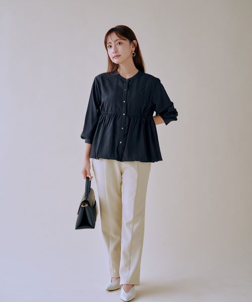 COHINA(コヒナ)の「2wayスリムフレアパンツ 【低身長・小柄女性】(その他パンツ・レディース・ブラック/ブルー/ベージュ・XS-Short/S-Short/XS-Regular/S-Regular)」の8枚目の写真