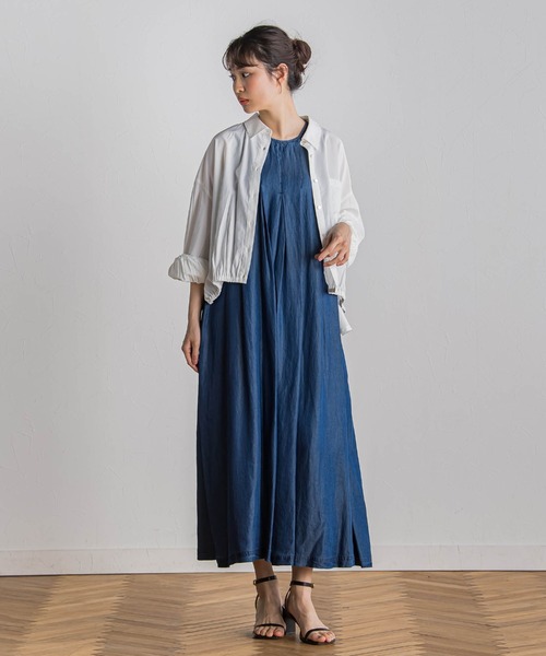 【関税込み】AERON ブラック Zero104 ミディアムワンピース aiile】サテンシアーmixワンピース | EGAMI OFFICIAL WEB STORE