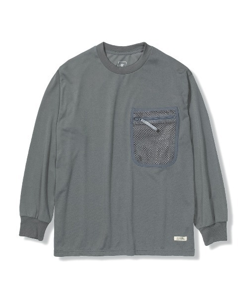 Foxfire(フォックスファイヤー)の「TSベーシックメッシュPKT(Tシャツ/カットソー・メンズ・ブラック/ライトグレー/チャコール・M/L/XL)」の3枚目の写真