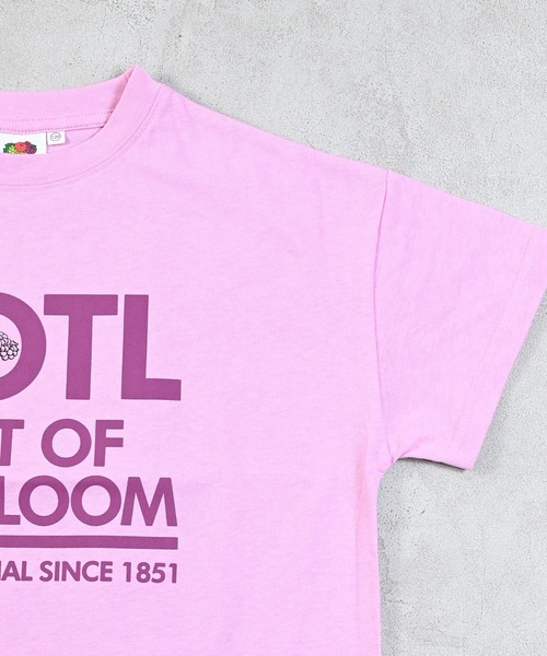 FRUIT OF THE LOOM(フルーツオブザルーム)の「【FRUIT OF THE LOOM】別注プリントT(Tシャツ/カットソー・キッズ・オフホワイト/ピンク/チャコール・80/90/95/100/110/120/130/140/150/160)」の4枚目の写真