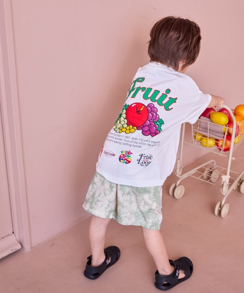 FRUIT OF THE LOOM(フルーツオブザルーム)の「【FRUIT OF THE LOOM】別注プリントT(Tシャツ/カットソー・キッズ・オフホワイト/ピンク/チャコール・80/90/95/100/110/120/130/140/150/160)」の13枚目の写真