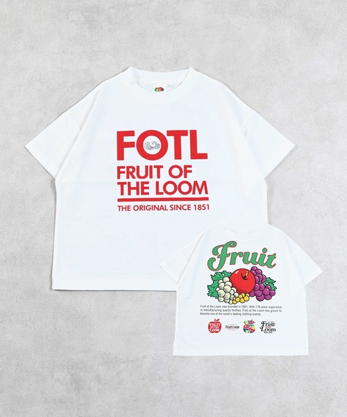 FRUIT OF THE LOOM(フルーツオブザルーム)の「【FRUIT OF THE LOOM】別注プリントT(Tシャツ/カットソー・キッズ・オフホワイト/ピンク/チャコール・80/90/95/100/110/120/130/140/150/160)」の10枚目の写真