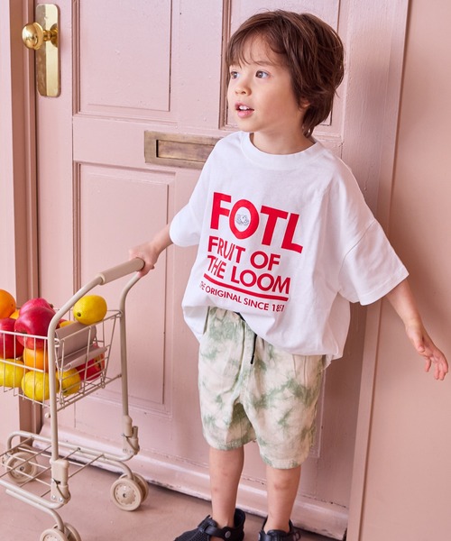 FRUIT OF THE LOOM(フルーツオブザルーム)の「【FRUIT OF THE LOOM】別注プリントT(Tシャツ/カットソー・キッズ・オフホワイト/ピンク/チャコール・80/90/95/100/110/120/130/140/150/160)」の11枚目の写真