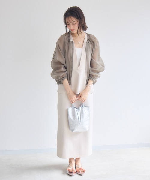KATHARINE ROSS(キャサリンロス)の「【KATHARINE ROSS】セットアップ風ワンピース(ジャンパースカート・レディース・ブラック/アイボリー・MEDIUM)」の9枚目の写真