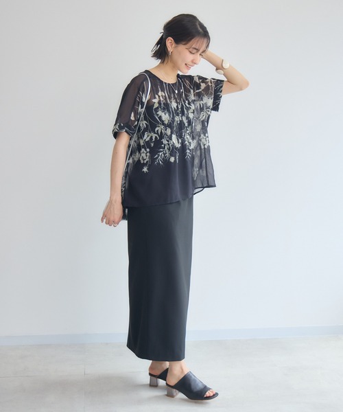 KATHARINE ROSS(キャサリンロス)の「【KATHARINE ROSS】セットアップ風ワンピース(ジャンパースカート・レディース・ブラック/アイボリー・MEDIUM)」の22枚目の写真