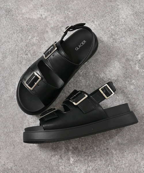 Honeys（ハニーズ）の「バックバンドサンダル（サンダル・レディース・ブラック/ダークブラウン/アイボリー・LL/S/M/L）」の2枚目の写真