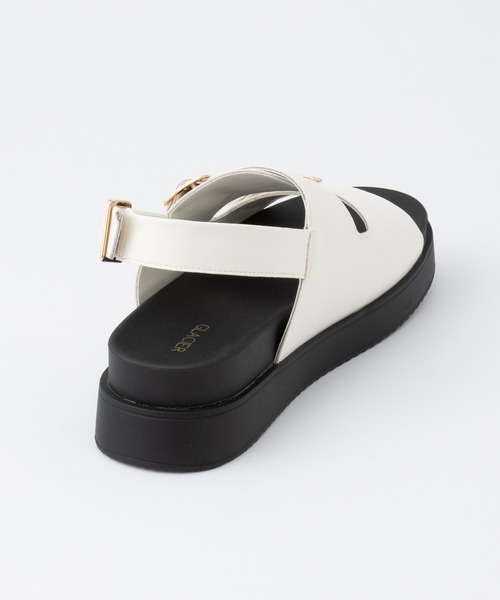 Honeys（ハニーズ）の「バックバンドサンダル（サンダル・レディース・ブラック/ダークブラウン/アイボリー・LL/S/M/L）」の14枚目の写真