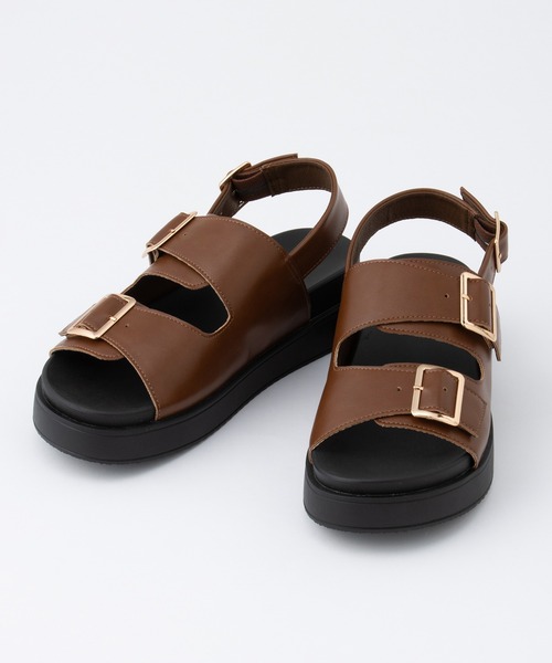 Honeys（ハニーズ）の「バックバンドサンダル（サンダル・レディース・ブラック/ダークブラウン/アイボリー・LL/S/M/L）」の18枚目の写真