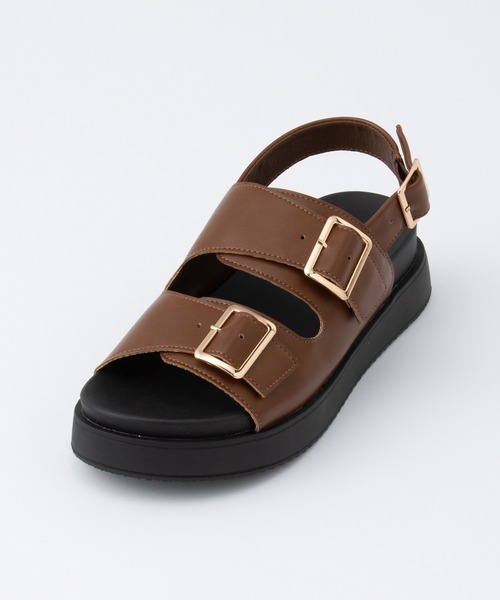 Honeys（ハニーズ）の「バックバンドサンダル（サンダル・レディース・ブラック/ダークブラウン/アイボリー・LL/S/M/L）」の19枚目の写真