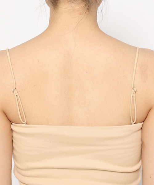 mysty woman（ミスティウーマン）の「モールドカップ付きインナーキャミソール２　497419（キャミソール・レディース・オフホワイト/ブラック/ベージュ/ダークブラウン・FREE）」の13枚目の写真