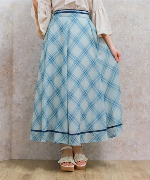 axes femme Chalmiereタータンチェックスカート（グリーン） axes femme Chalmiereタータンチェックスカート（グリーン） axes