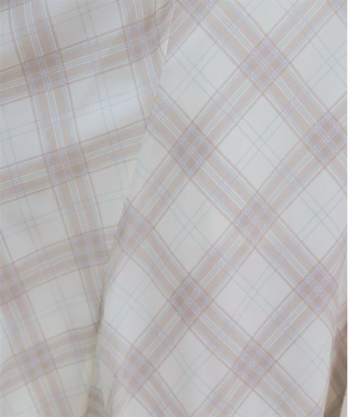 axes femme（アクシーズファム）の「シアーチェックフレアスカート（スカート・レディース・グリーン/キナリ/ラベンダー・FREE）」の8枚目の写真