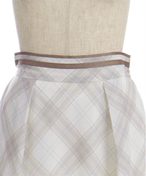 axes femme（アクシーズファム）の「シアーチェックフレアスカート（スカート・レディース・グリーン/キナリ/ラベンダー・FREE）」の13枚目の写真