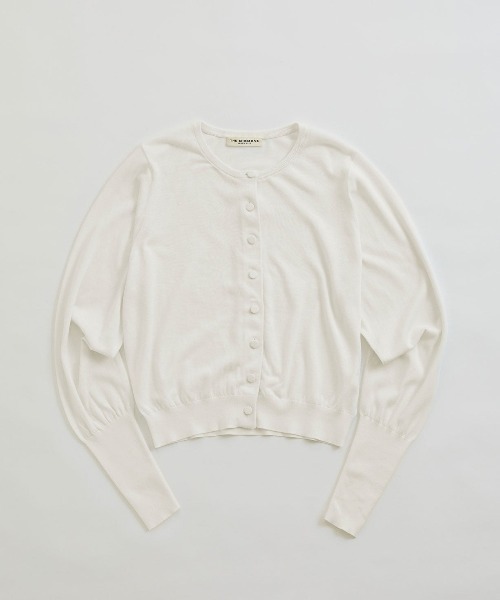 THE SHINZONE(ザ シンゾーン)の「THE SHINZONE ICE COTTON KNIT CARDIGAN 25MMSNI04(カーディガン/ボレロ・レディース・ブラック/オレンジ/ホワイト・FREE)」の2枚目の写真