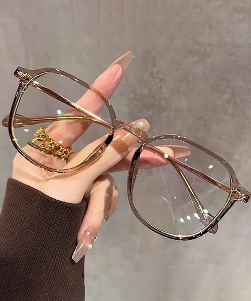 Bifrost（ビフレスト）の「クリアレンズファッションメガネ 伊達めがね（メガネ・レディース・ブラウン/ブラック・FREE）」の6枚目の写真