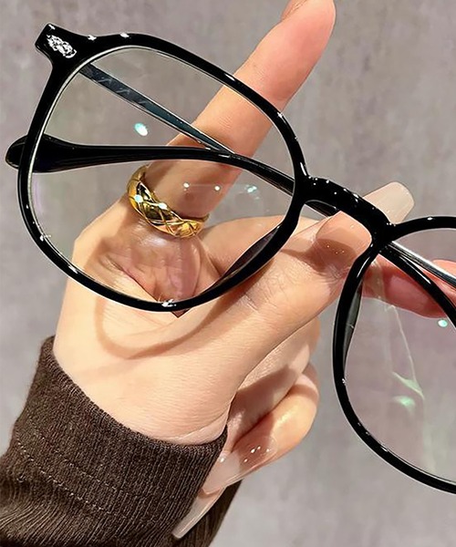 Bifrost（ビフレスト）の「クリアレンズファッションメガネ 伊達めがね（メガネ・レディース・ブラウン/ブラック・FREE）」の9枚目の写真