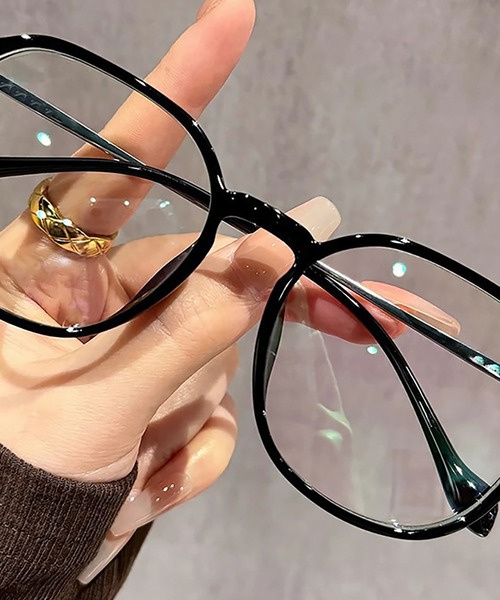 Bifrost（ビフレスト）の「クリアレンズファッションメガネ 伊達めがね（メガネ・レディース・ブラウン/ブラック・FREE）」の10枚目の写真