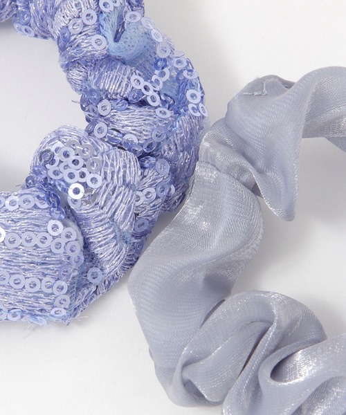 GLOBAL WORK（グローバルワーク）の「二点セットシュシュ/455547（シュシュ・レディース・ブラック/ブルー/グレー・ONE SIZE）」の8枚目の写真