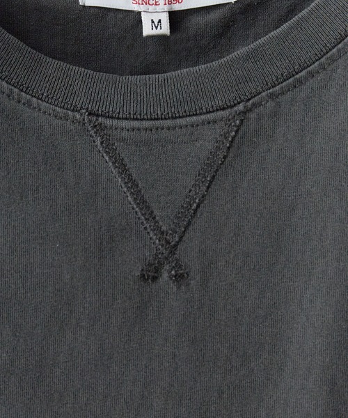 U.S. POLO ASSN.（ユーエスポロアッスン）の「U.S. POLO ASSN./ユーエスポロアッスン ピグメントガゼットTシャツ メンズ 秋物 秋服 2026年秋冬（Tシャツ/カットソー・メンズ・グリーン/ベージュ/パープル/スミクロ・L/M/S）」の6枚目の写真