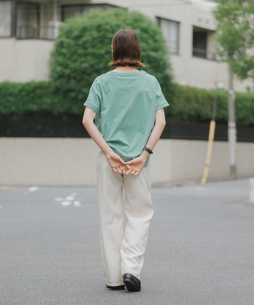 U.S. POLO ASSN.（ユーエスポロアッスン）の「U.S. POLO ASSN./ユーエスポロアッスン ピグメントガゼットTシャツ メンズ 秋物 秋服 2026年秋冬（Tシャツ/カットソー・メンズ・グリーン/ベージュ/パープル/スミクロ・L/M/S）」の22枚目の写真