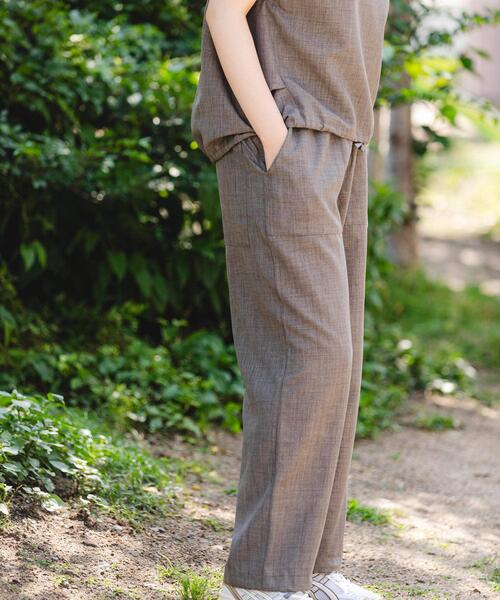 EKAL（エカル）の「『UR TECH DRYLUXE』『吸水速乾/UVカット』ハイツイストイージートラウザー（その他パンツ・レディース・チャコールグレー/モカ/ネイビー・ONE）」の5枚目の写真