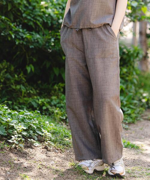 EKAL（エカル）の「『UR TECH DRYLUXE』『吸水速乾/UVカット』ハイツイストイージートラウザー（その他パンツ・レディース・チャコールグレー/モカ/ネイビー・ONE）」の6枚目の写真