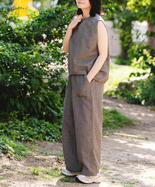 EKAL（エカル）の「『UR TECH DRYLUXE』『吸水速乾/UVカット』ハイツイストイージートラウザー（その他パンツ・レディース・チャコールグレー/モカ/ネイビー・ONE）」の7枚目の写真