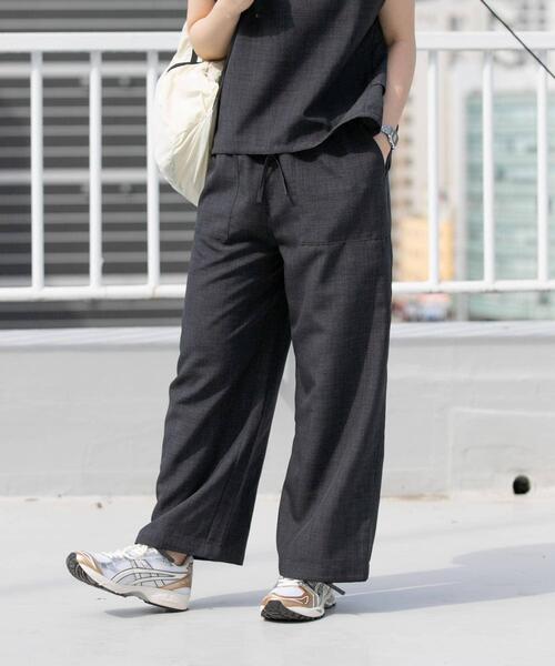 EKAL（エカル）の「『UR TECH DRYLUXE』『吸水速乾/UVカット』ハイツイストイージートラウザー（その他パンツ・レディース・チャコールグレー/モカ/ネイビー・ONE）」の16枚目の写真