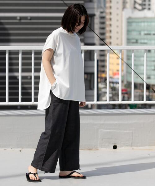 EKAL（エカル）の「『UR TECH DRYLUXE』『吸水速乾/UVカット』ハイツイストイージートラウザー（その他パンツ・レディース・チャコールグレー/モカ/ネイビー・ONE）」の19枚目の写真