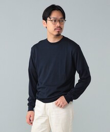シルク クルーネック ニット