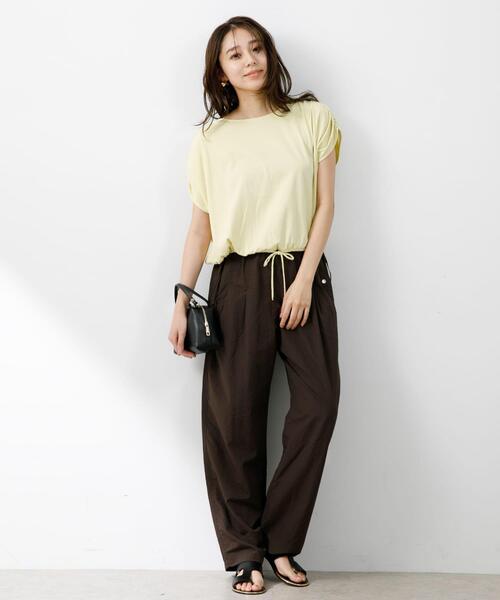 F by ROSSO（エフバイロッソ）の「F by ROSSO　撥水ナイロンイージーパンツ（その他パンツ・レディース・アイボリー/ピンク/ブラウン・36/38）」の17枚目の写真