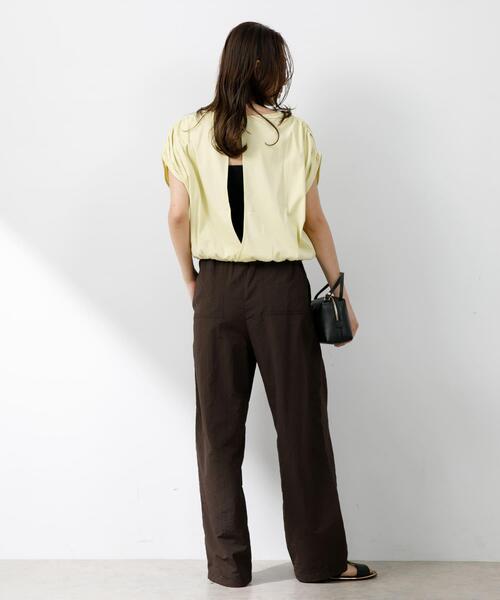 F by ROSSO（エフバイロッソ）の「F by ROSSO　撥水ナイロンイージーパンツ（その他パンツ・レディース・アイボリー/ピンク/ブラウン・36/38）」の19枚目の写真