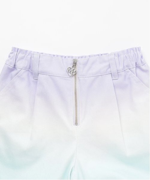 mezzo piano（メゾピアノ）の「クラデーション・デニム　フロントZIPショートパンツ（デニムパンツ・キッズ・ミント/サックスブルー/ピンク・140cm/130cm/120cm/110cm）」の9枚目の写真