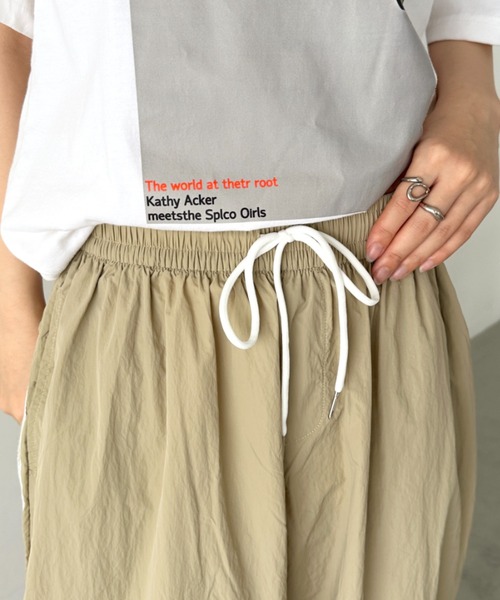 CLEA（クレア）の「サイドラインナイロントラックパンツ（その他パンツ・レディース・ライトブルー/ブラック/ネイビー/ベージュ・FREE）」の20枚目の写真