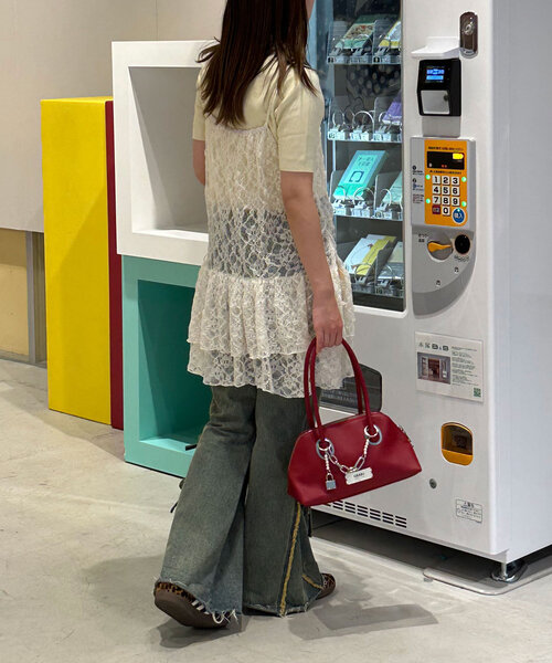 CIAOPANIC（チャオパニック）の「ベロアリボンレースキャミチュニック（チュニック・レディース・アイボリー/ブラウン/ブラック・ONE SIZE）」の11枚目の写真